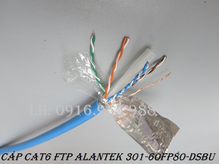 ALANTEK Cáp mạng cat6 FTP 4 pair Alantek dùng cho thang máy 301-60FP80-DSBU